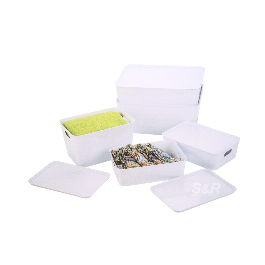 Space Made 5-piece Storage Boxes with Lid